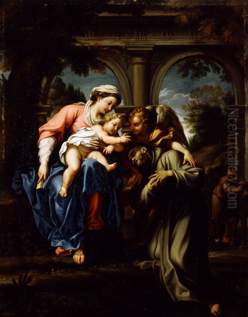 Vision of Saint Francis Oil Painting by Annibale Carracci