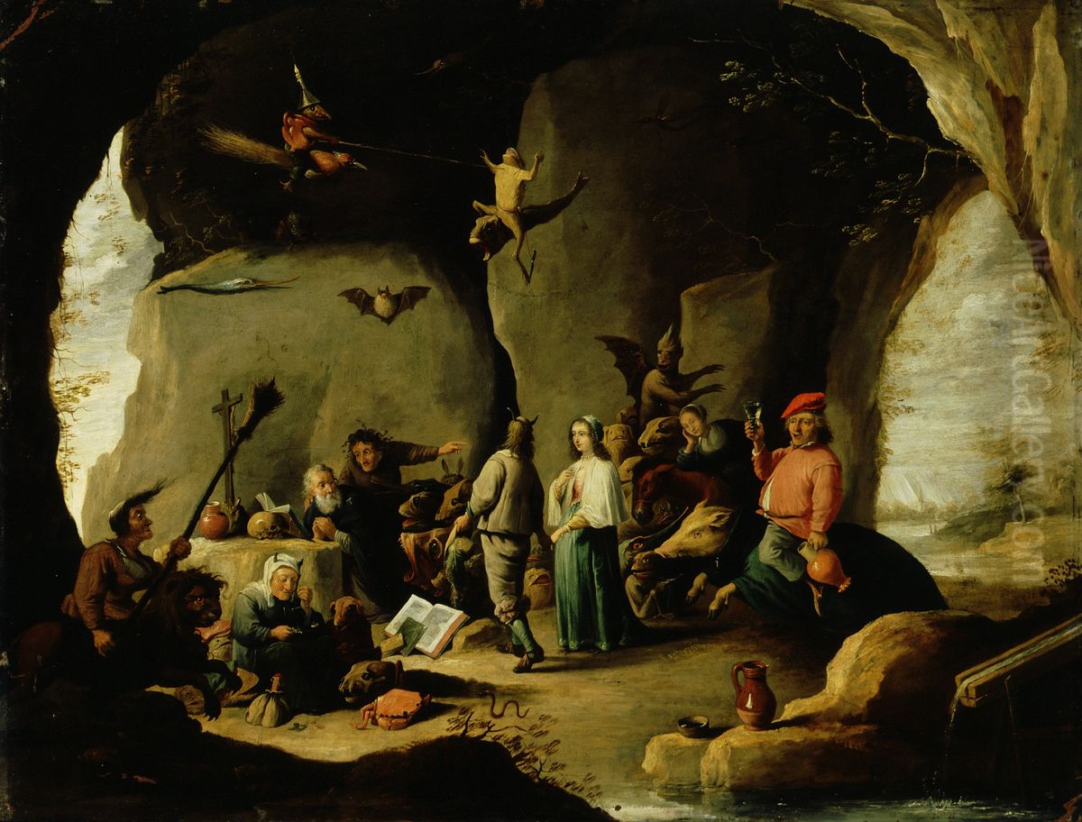 Temptation of St. Anthony Oil Painting by David Teniers the Younger