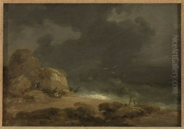 Approaching Storm Oil Painting by George Morland