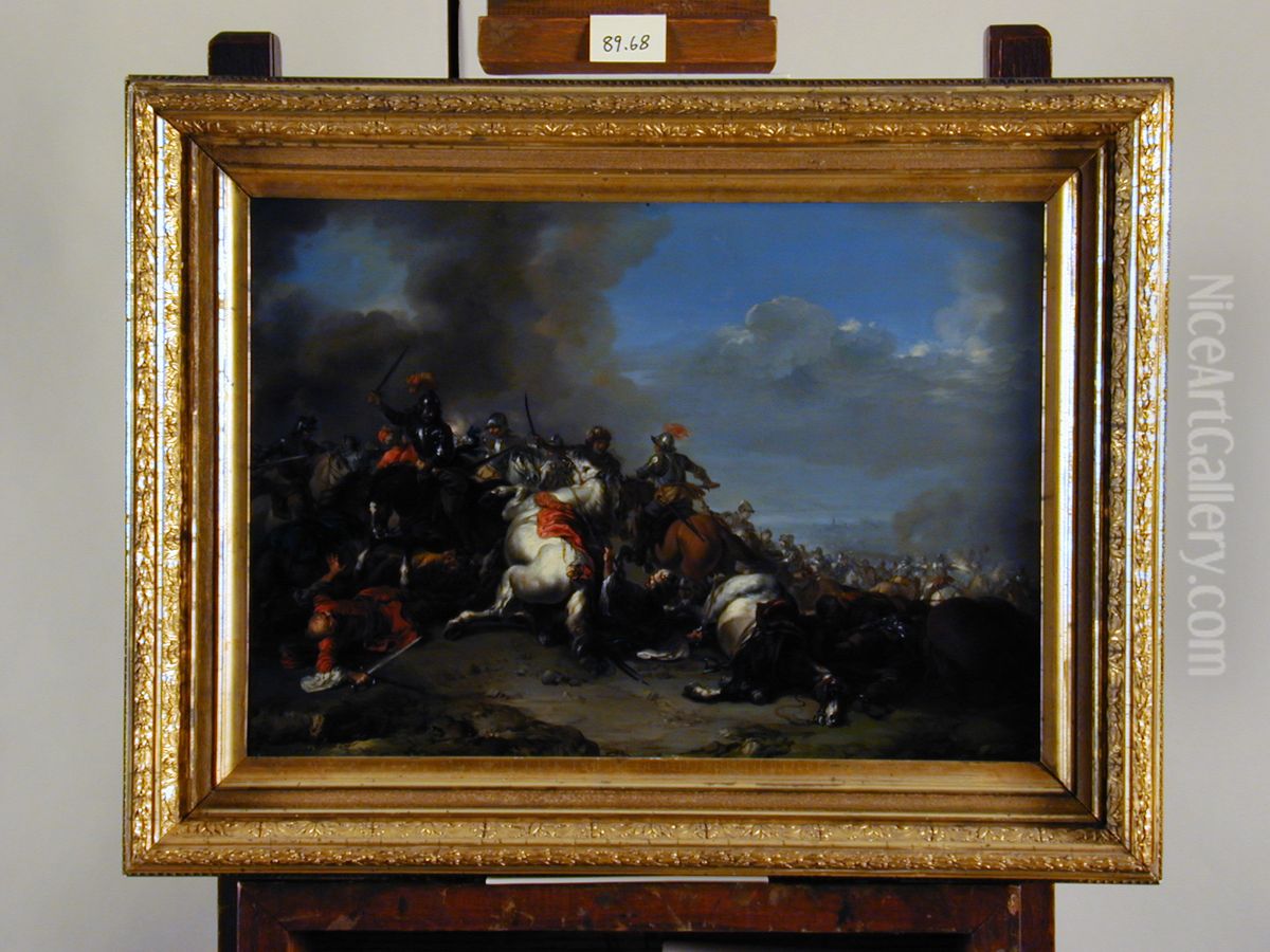 Cavalry Oil Painting by Jacques Courtois
