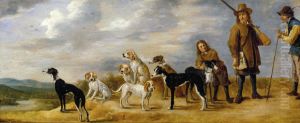 A Hunter with Eight Hounds
