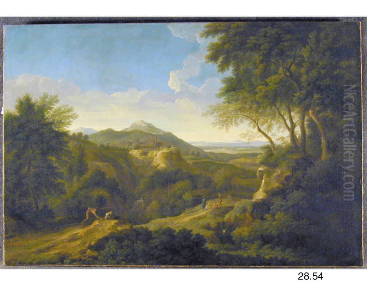 Italian Landscape Oil Painting by Gaspard Dughet