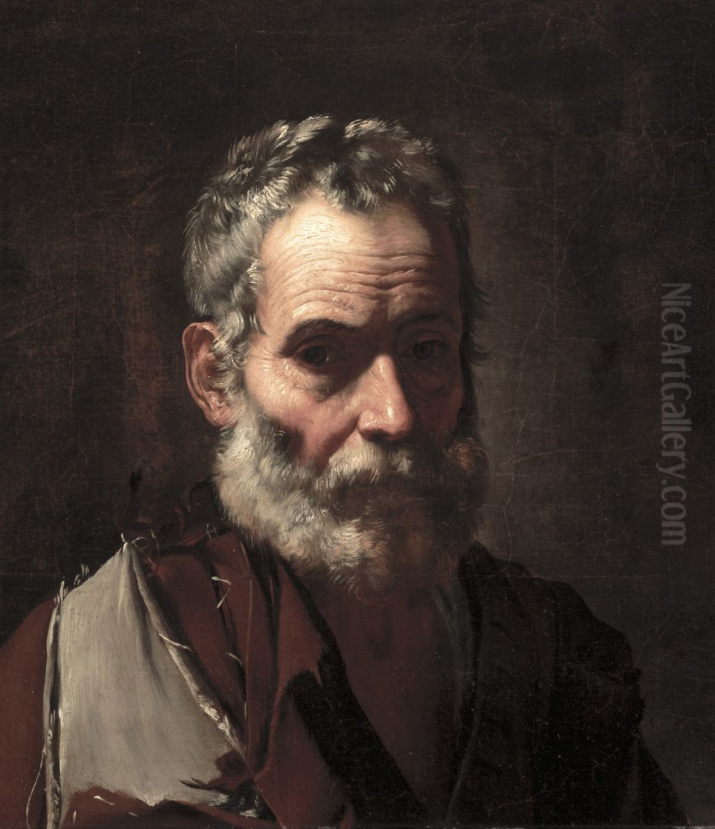 An Old Man Oil Painting by Jusepe de Ribera
