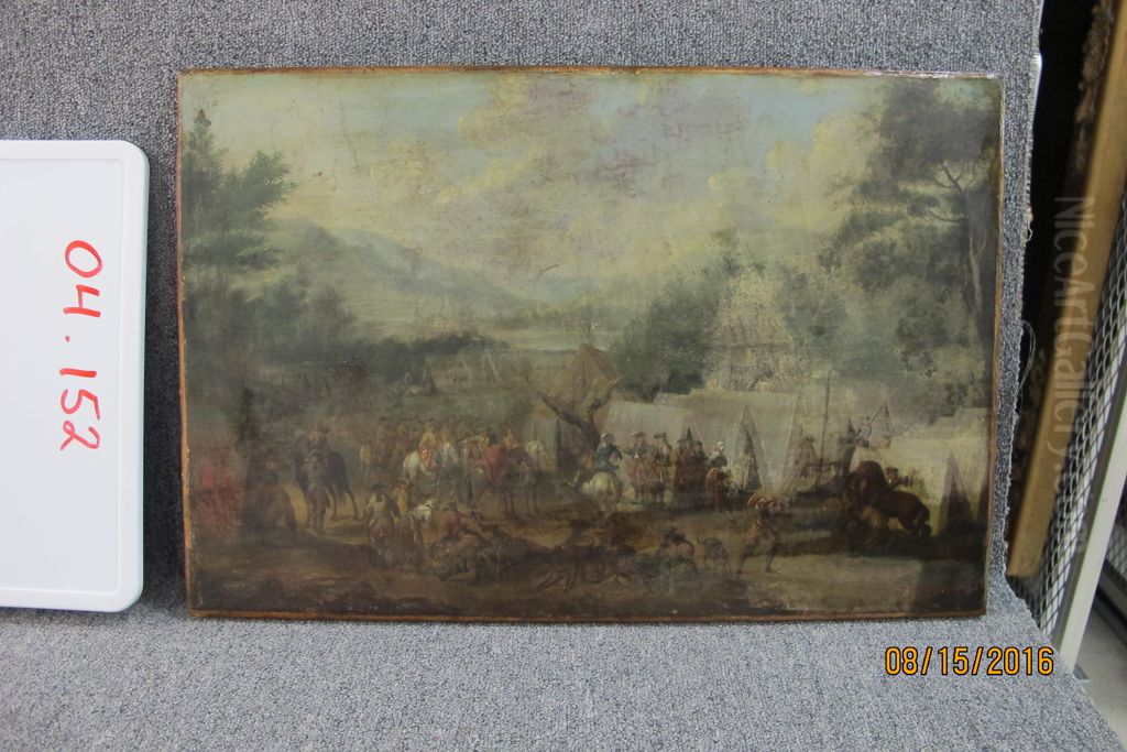 The Encampment Oil Painting by Philips Wouwerman