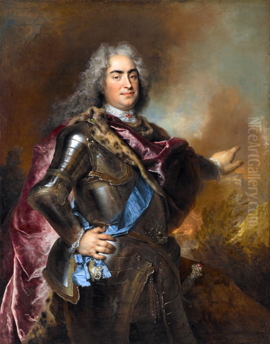 Portret Augusta II Mocnego Oil Painting by Nicolas de Largilliere