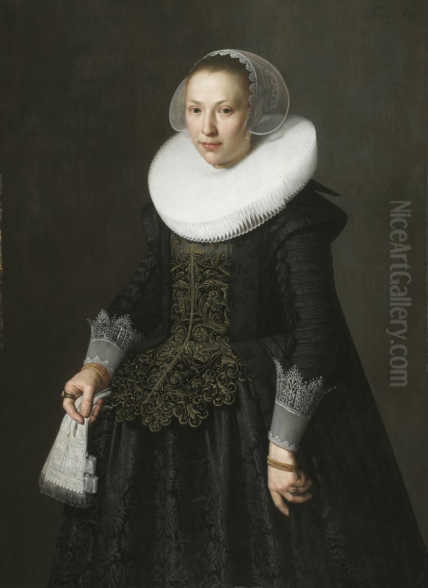 Portrait of a Lady Oil Painting by Nicolaes Eliaszoon Pickenoy