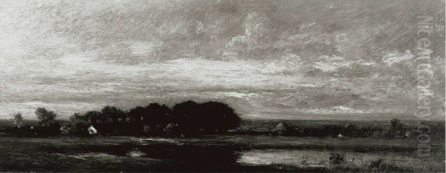Landscape Oil Painting by Jules Dupre