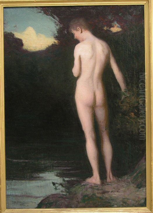 The Bather Oil Painting by Frank Weston Benson