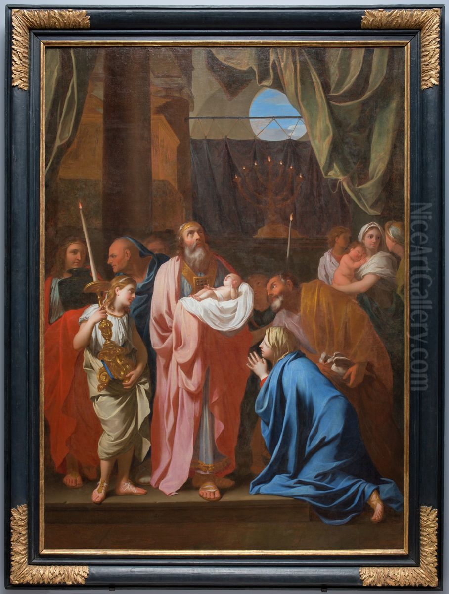 The Presentation of Christ in the Temple Oil Painting by Charles Le Brun