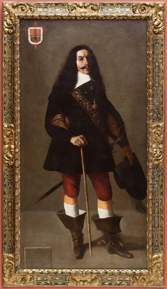 Don Juan Bazo de Moreda Oil Painting by Francisco De Zurbaran