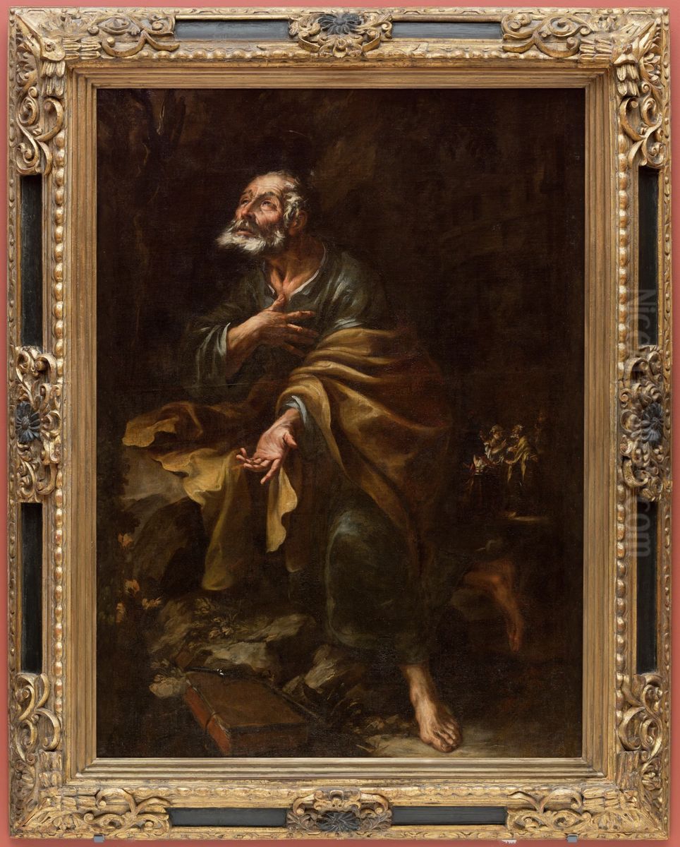 Saint Peter Repentant Oil Painting by Juan De Valdes Leal
