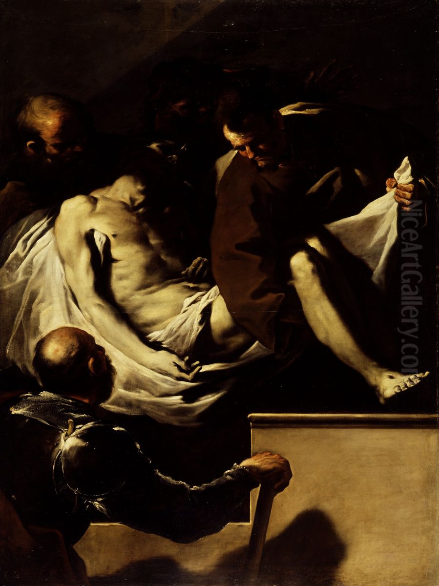 Entombment of Christ Oil Painting by Luca Giordano