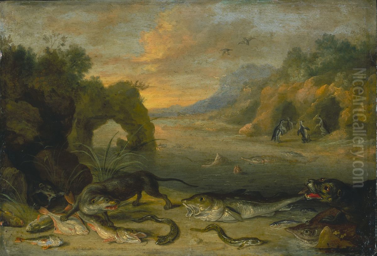 Water Oil Painting by Jan van Kessel the Elder