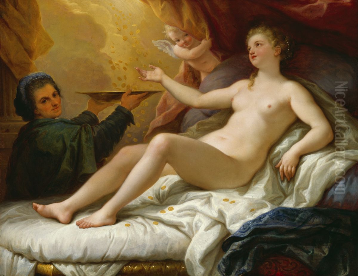 Danae Oil Painting by Paolo de Matteis