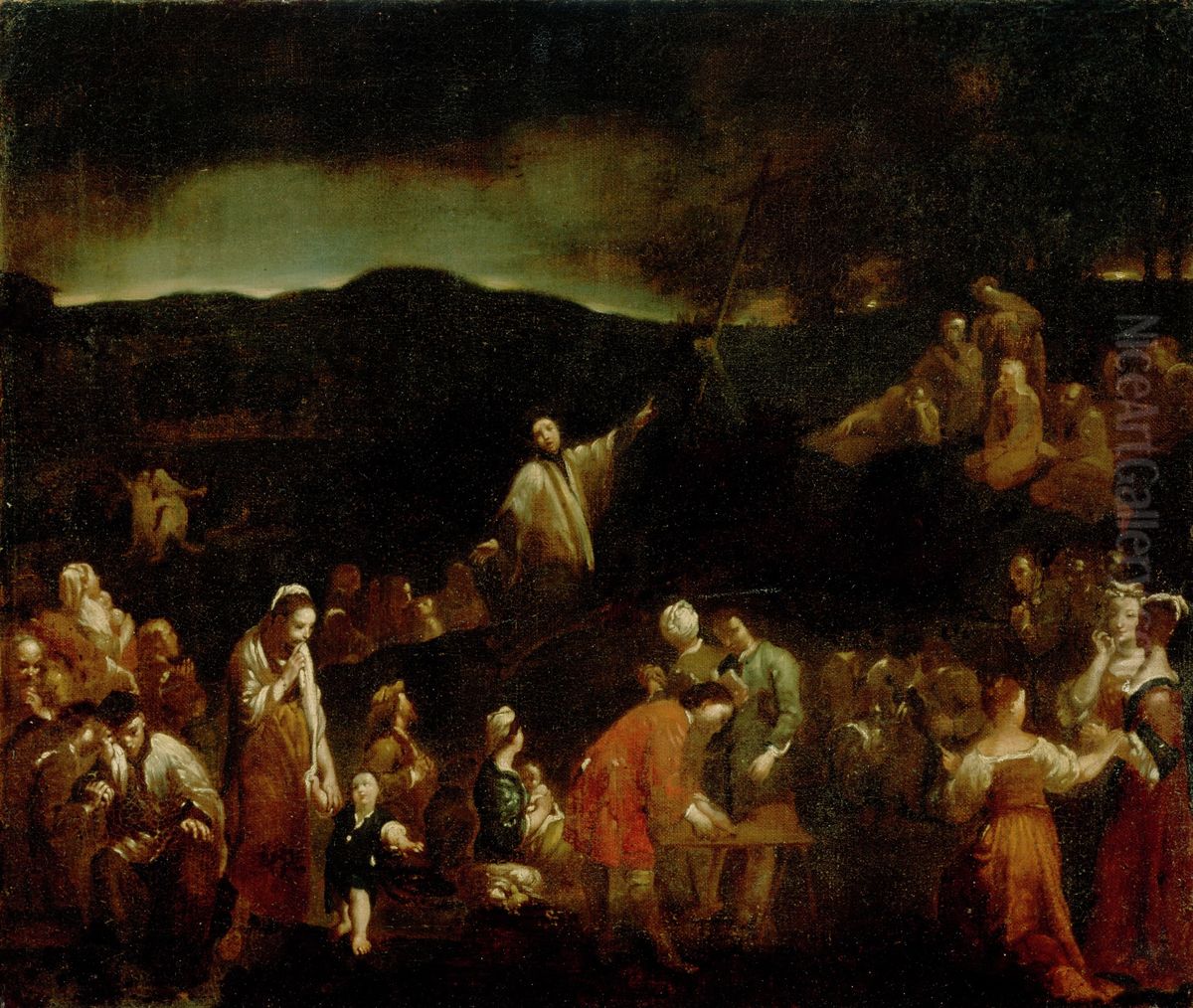 The Mission Oil Painting by Giuseppe Maria Crespi