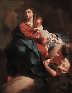 Madonna and Child with an Adoring Figure