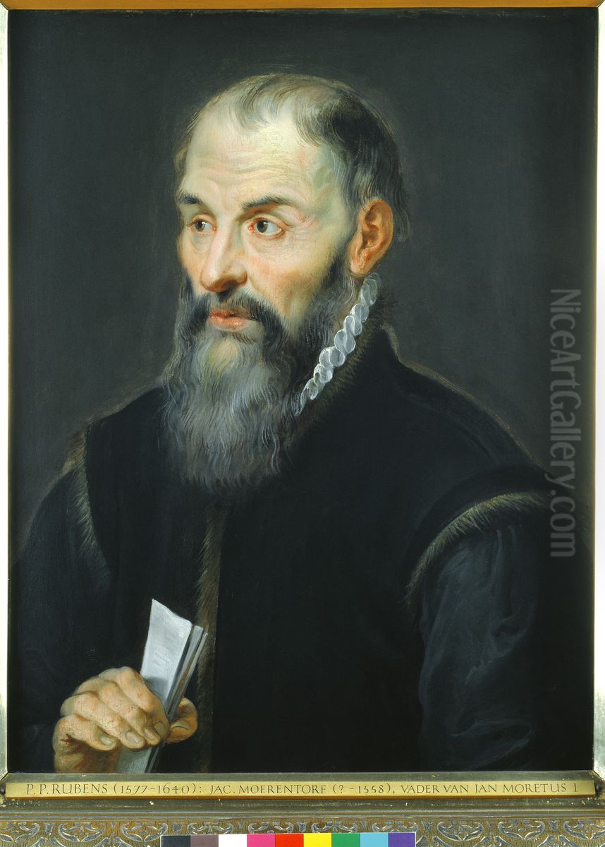 Portret van Jacobus Moretus Oil Painting by (studio of) Rubens, Peter Paul