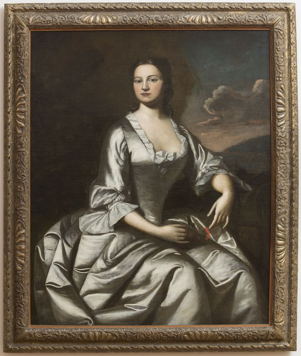 Mrs. John Banister Oil Painting by Robert Feke