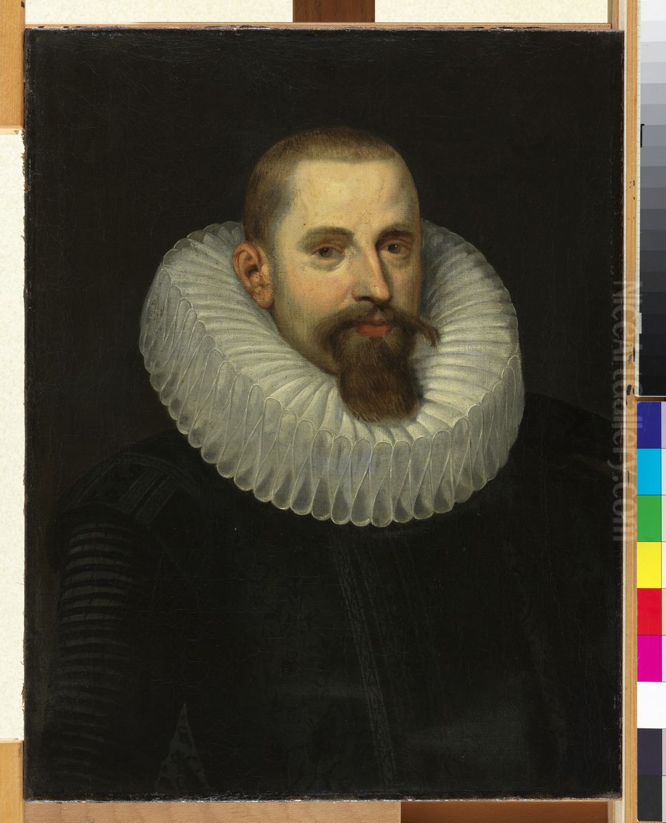 Portret van Jan II Moretus Oil Painting by Erasmus Quellinus II