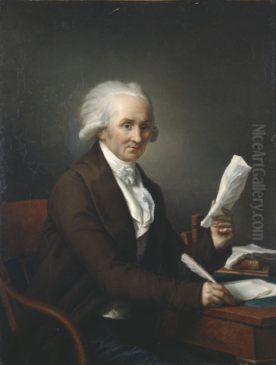 Gentleman in his Study Oil Painting by Francois-Andre Vincent
