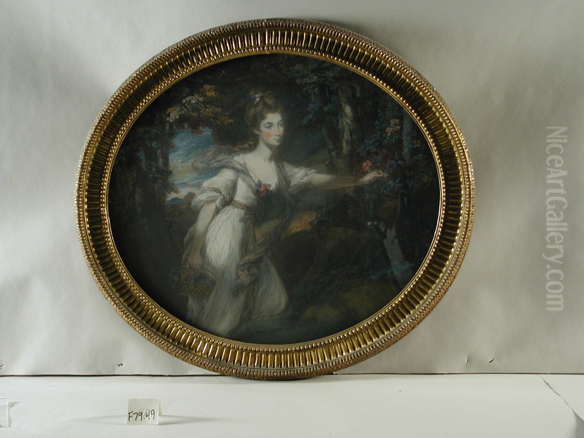 Elizabeth Lewis Oil Painting by Daniel Gardner