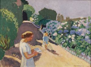 Malon et les hortensias Malon et les hortensias
