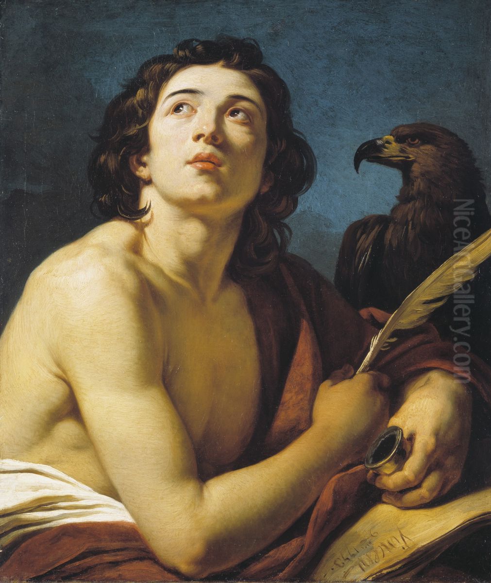 Saint John the Evangelist Oil Painting by Francois-Andre Vincent