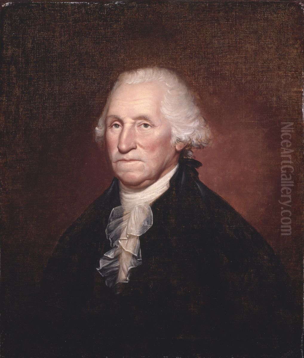 George Washington (The Gadsden-Morris-Clarke Portrait) Oil Painting by Rembrandt Peale