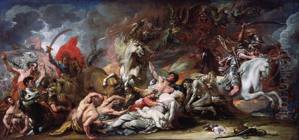 Death on the Pale Horse Oil Painting by Benjamin West