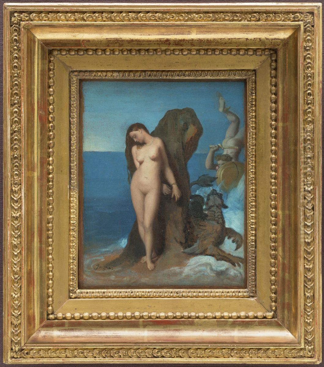 Perseus and Andromeda Oil Painting by Jean Auguste Dominique Ingres