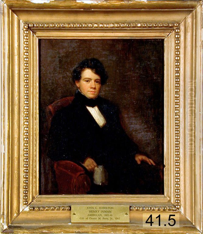 John Church Hamilton Oil Painting by Henry Inman