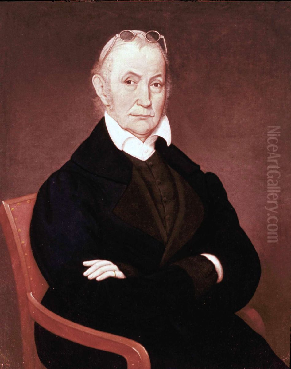 Aaron Burr Oil Painting by James Van Dyck