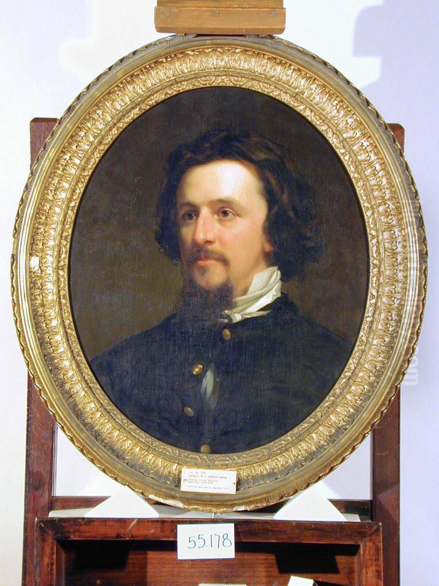 C. Edwards Lester Oil Painting by Charles Loring Elliott