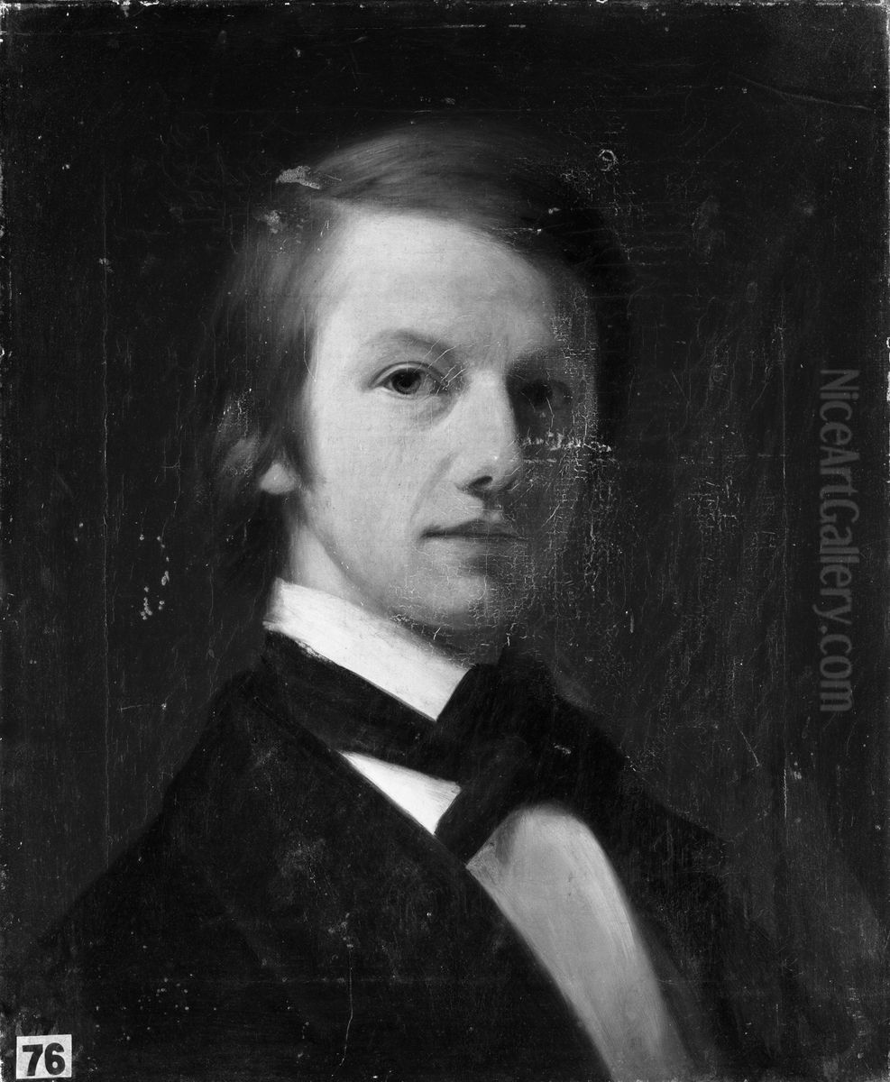 Self Portrait Oil Painting by Charles V. Bond