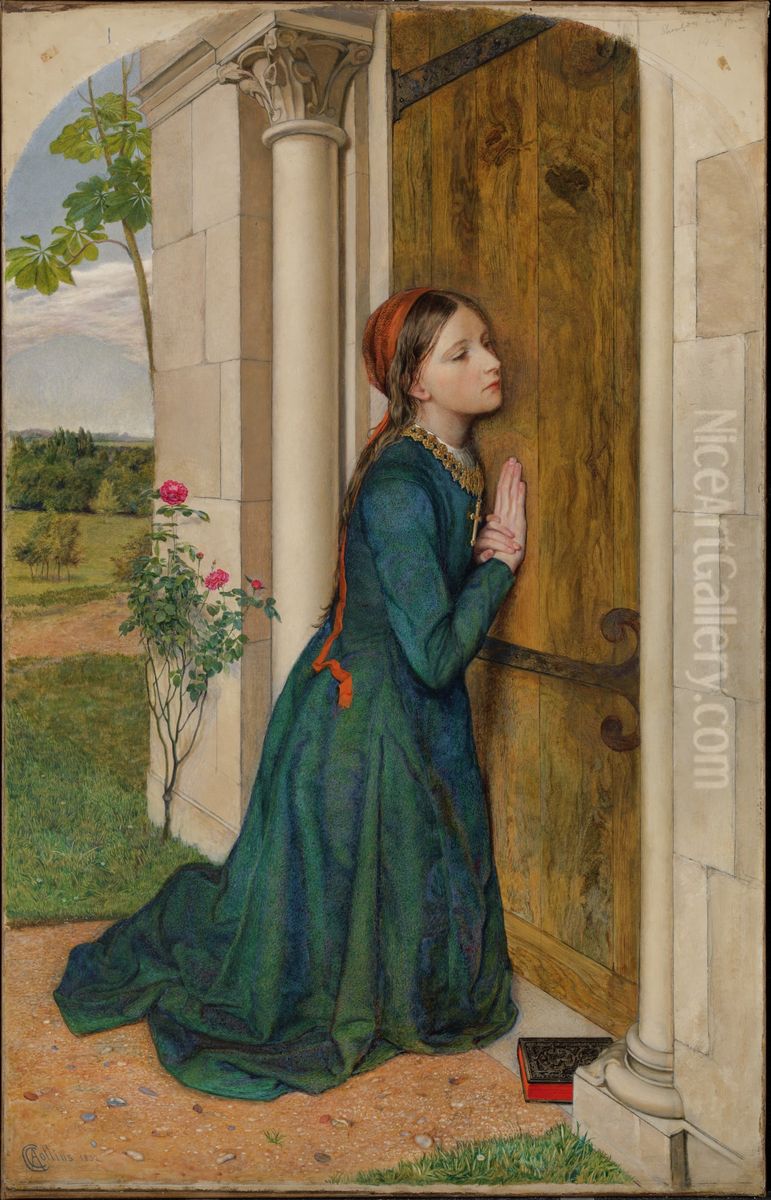 The Devout Childhood of St. Elizabeth of Hungary Oil Painting by Charles Allston Collins