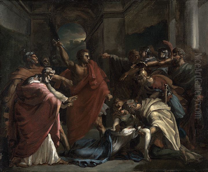The Oath of Brutus after the Death of Lucretia Oil Painting by Theodore Gericault
