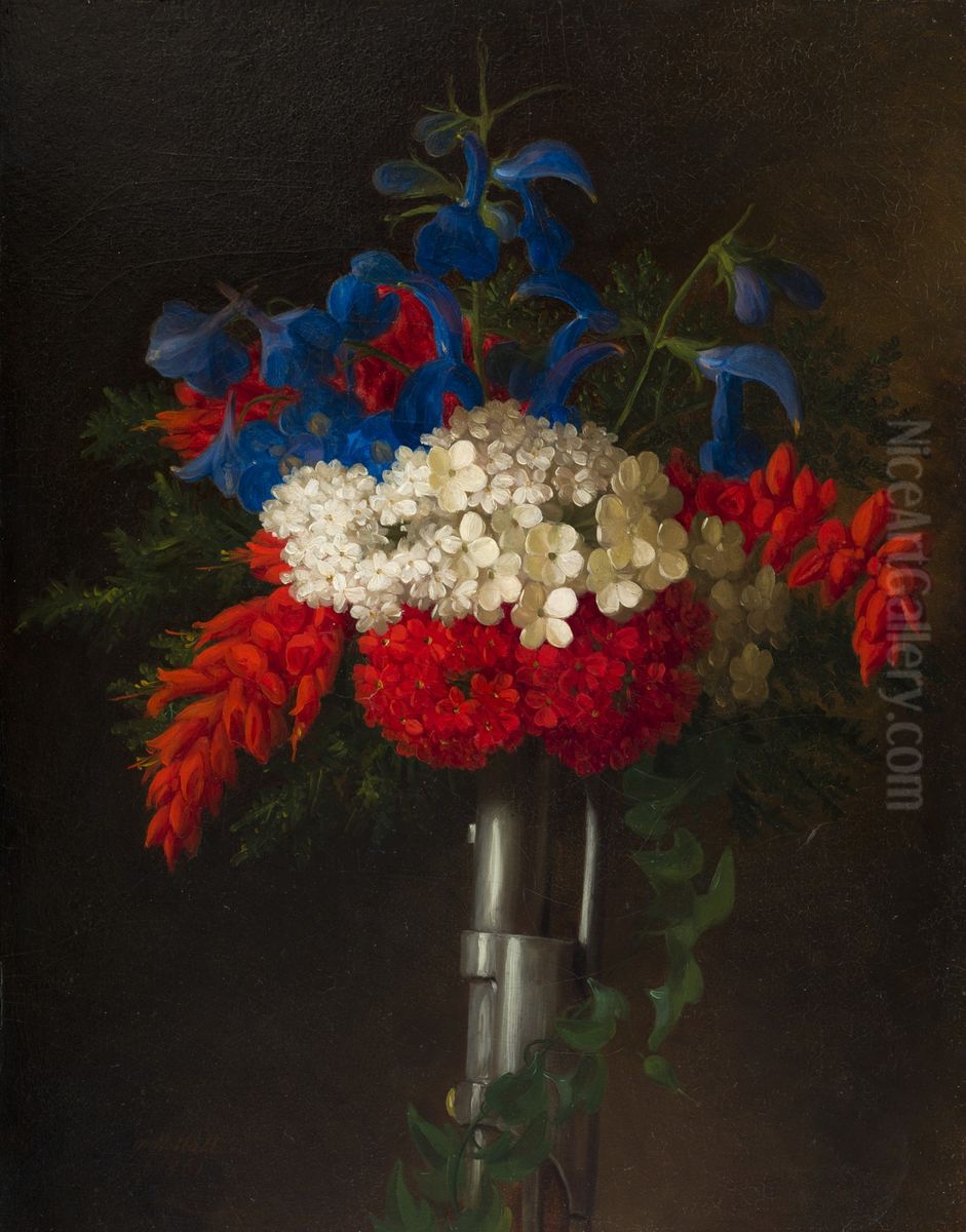 Patriotic Bouquet Oil Painting by George Henry Hall