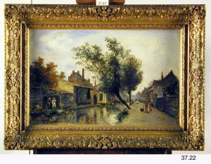 Village Street with a Canal