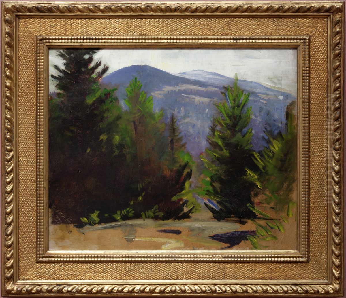 Sketch of Monadnock Mountain Oil Painting by Abbott Handerson Thayer