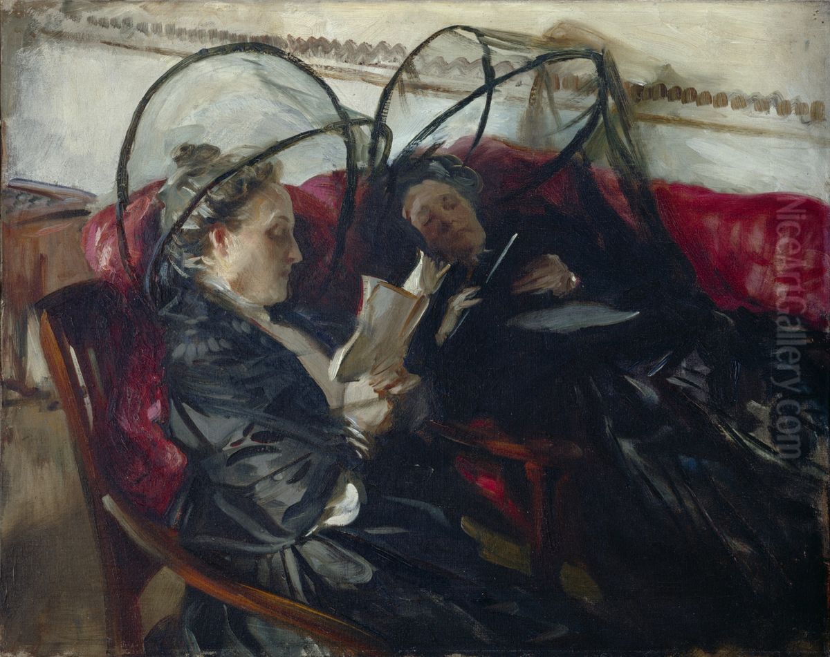 Myggnat Oil Painting by John Singer Sargent