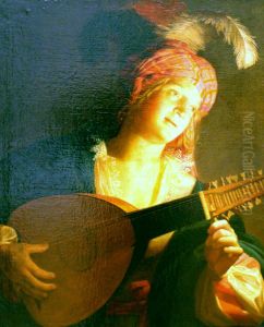 Woman with Lute