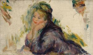 Woman Leaning on Her Elbows