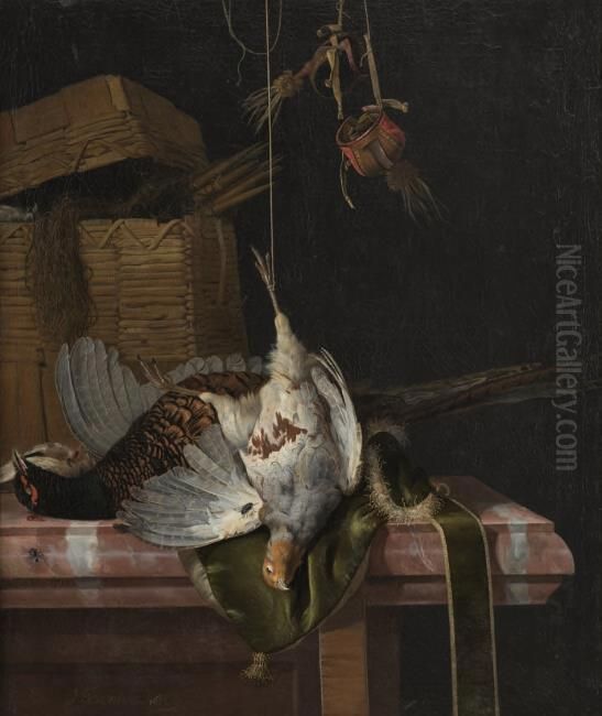 Hunting still-life Oil Painting by Hendrick Fromantiou