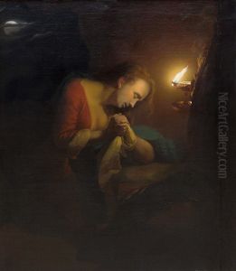 Penitent Magdelene by Candlelight