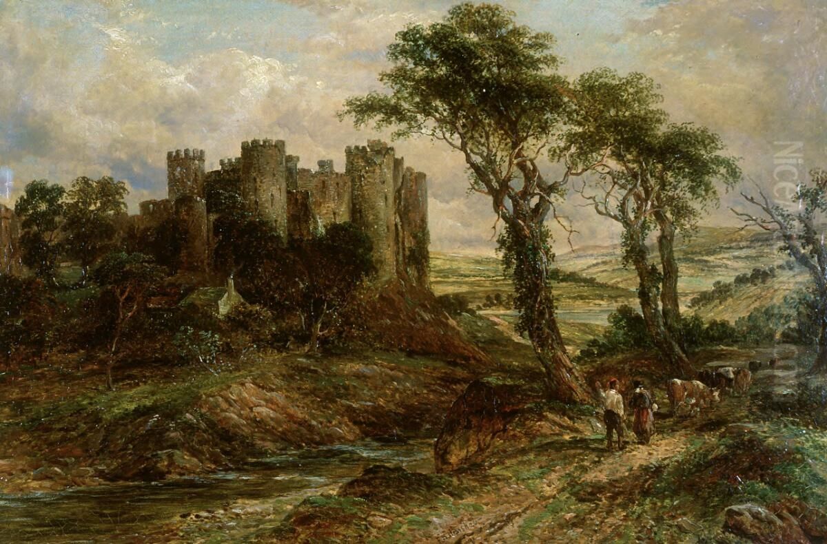 Conway Castle Oil Painting by Frederick Henry Henshaw