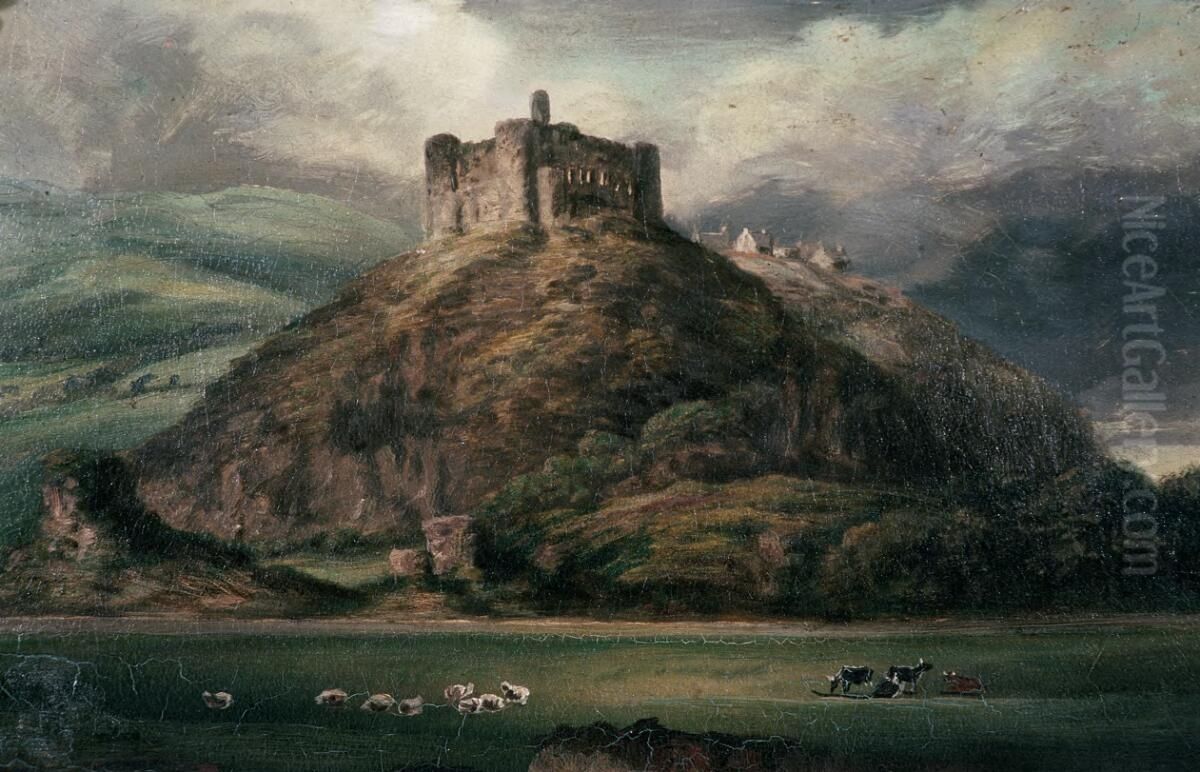 Harlech Castle Oil Painting by Hugh Hughes