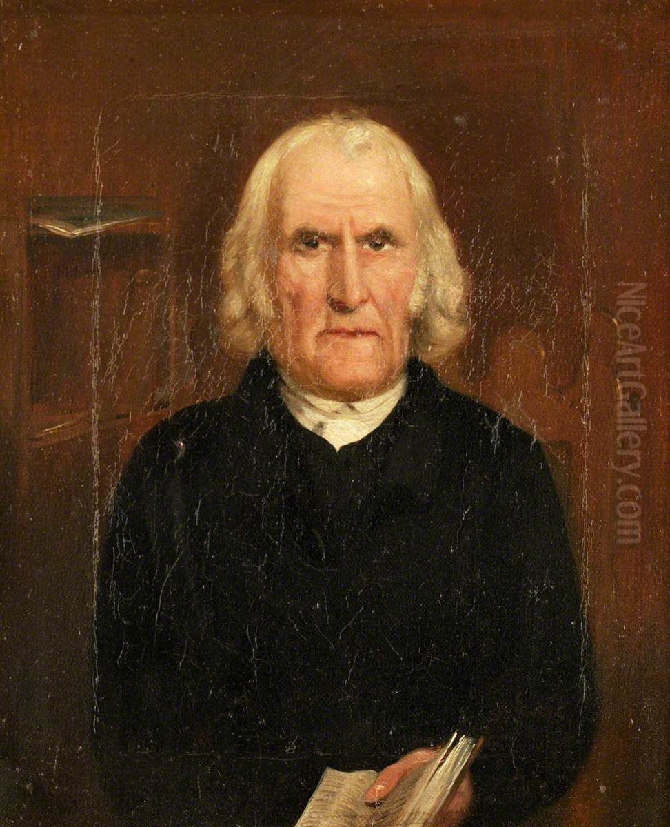 Mr John Evans, Bala Oil Painting by Hugh Hughes