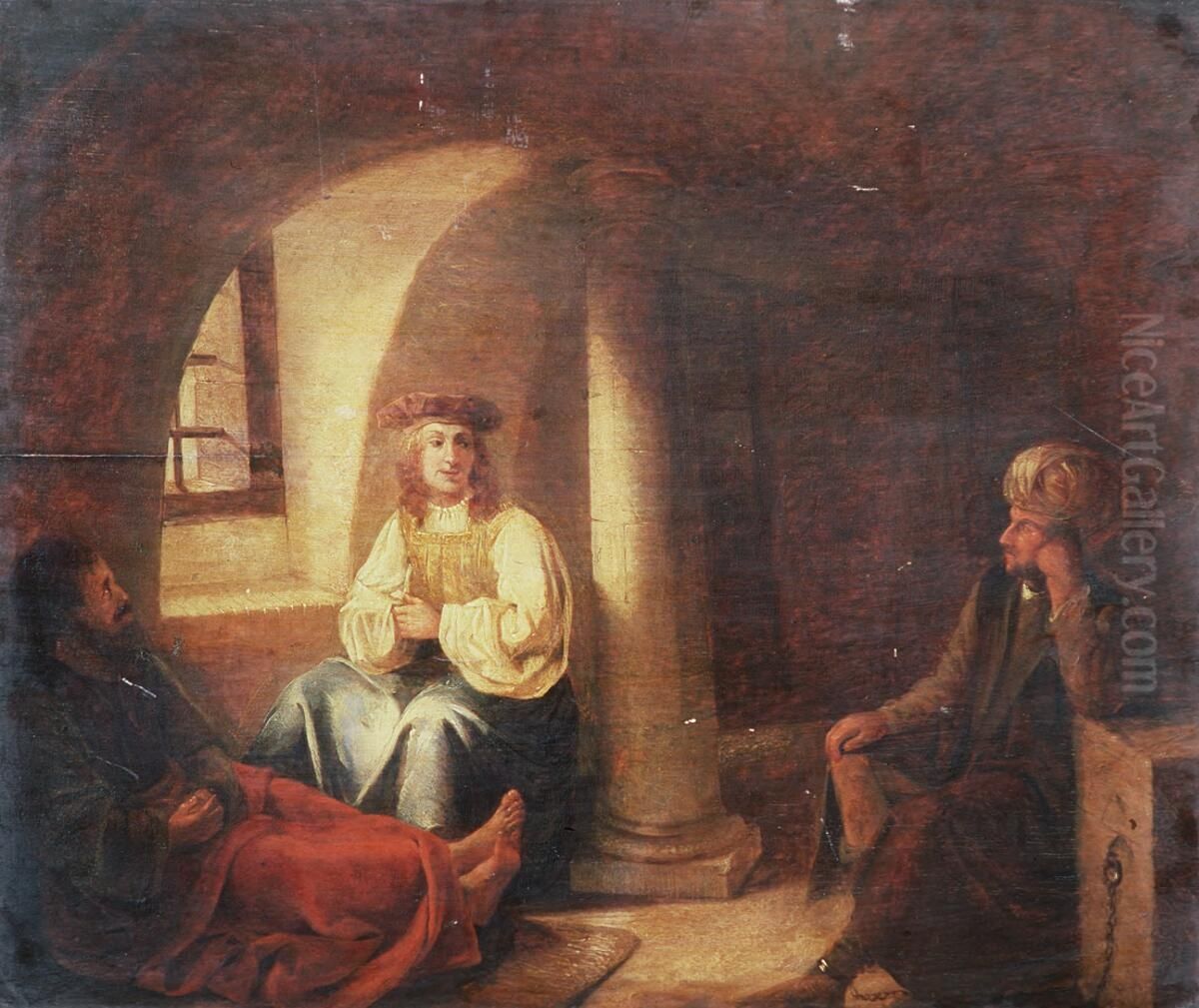 Joseph in prison Oil Painting by Gerbrand Van Den Eeckhout