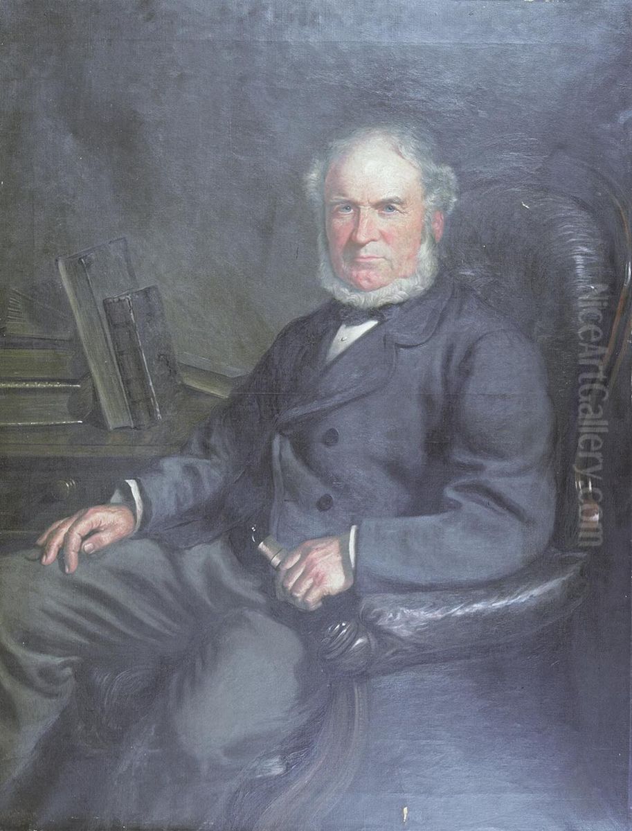Mr. J. Davies, Ystrad Dyfodwy Oil Painting by William Williams