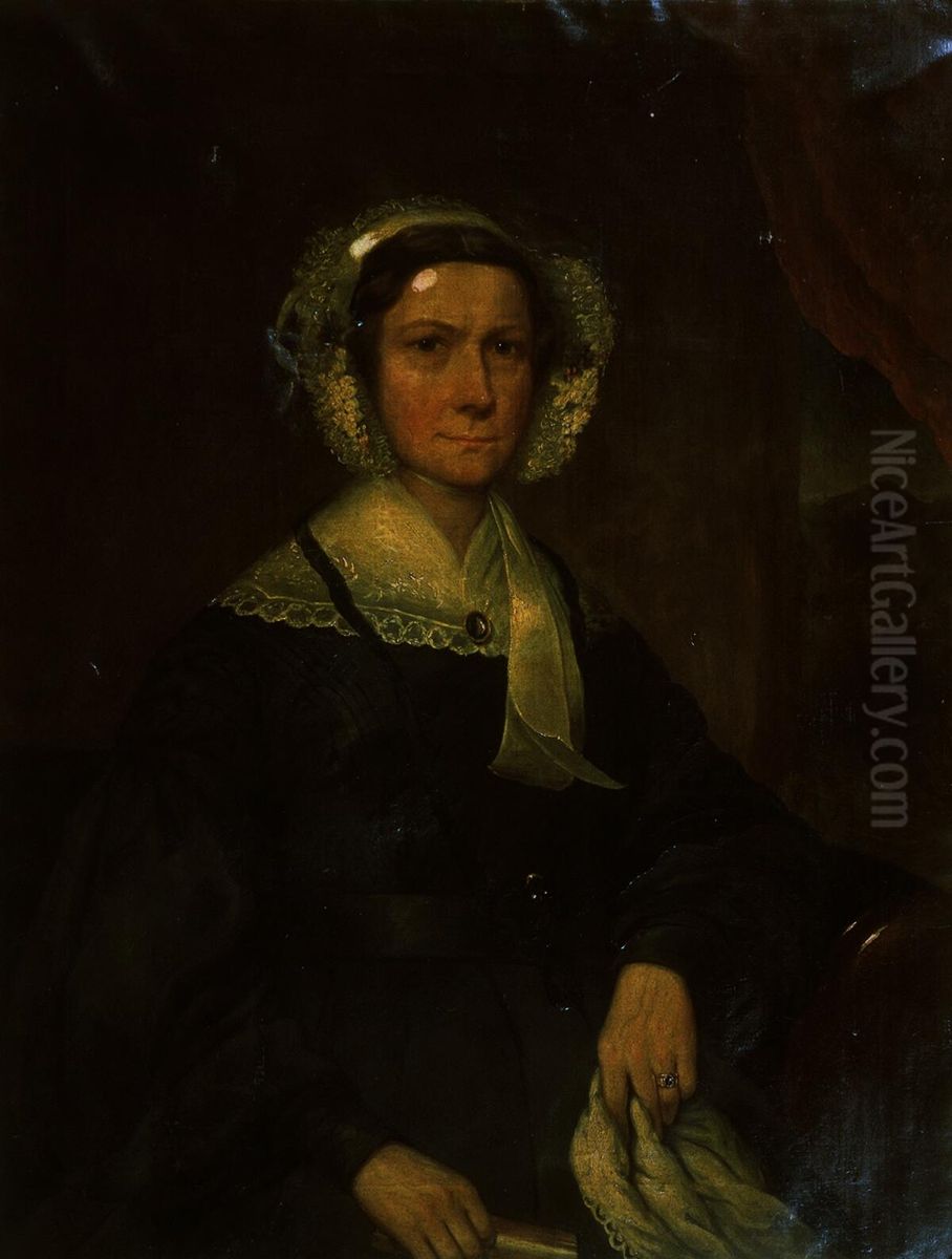 Mrs John Jones, Castle St, Liverpool Oil Painting by Hugh Hughes